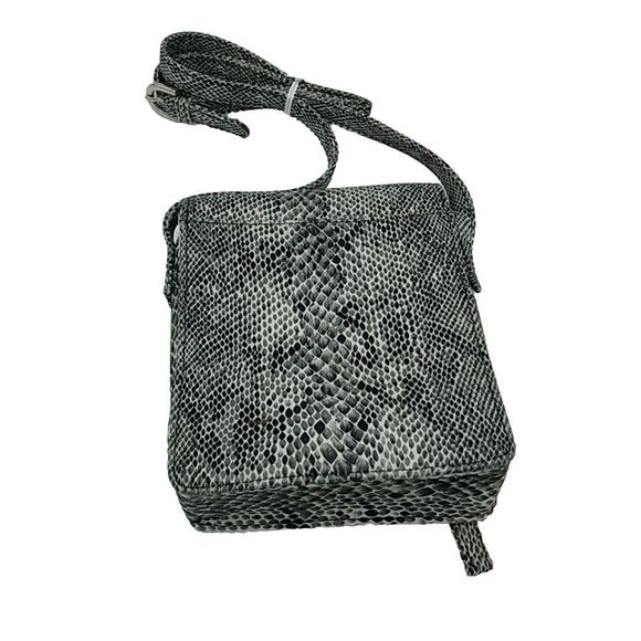 Nine West Faux Python Snake Print Small Crossbody Purse - Picture 10 of 13